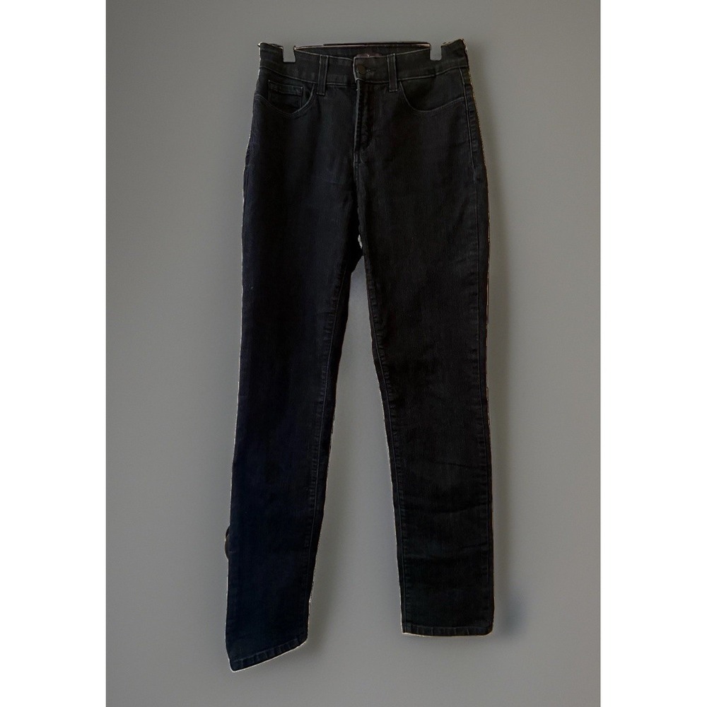NYDJ Not Your Daughter's Jeans Size 2 Tall 10265T Dark Wash Denim Lift Tuck USA